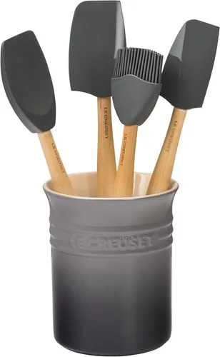 Miniatura 10 de Le Creuset Silicone Craft Series - Juego de utensilios con vajilla de gres, 5 piezas, blanco