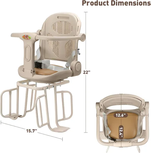 Miniatura 6 de Kid's Bike seat Rear Child Carrier Bike Chair for Bicycle Kids seat for Children 2~4 Years,Weight 55 lbs