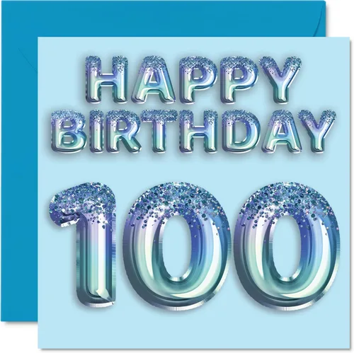 Miniatura 318 de Stuff4 Tarjeta de primer cumpleaños para niños, globo de fiesta con purpurina azul, tarjetas de feliz cumpleaños para niño de 1 año, nieto, hijo, 57