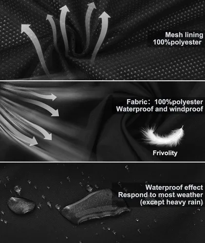 Miniatura 6 de SWISSWELL - Chaqueta impermeable rompe vientos para hombre, ligera, con capucha