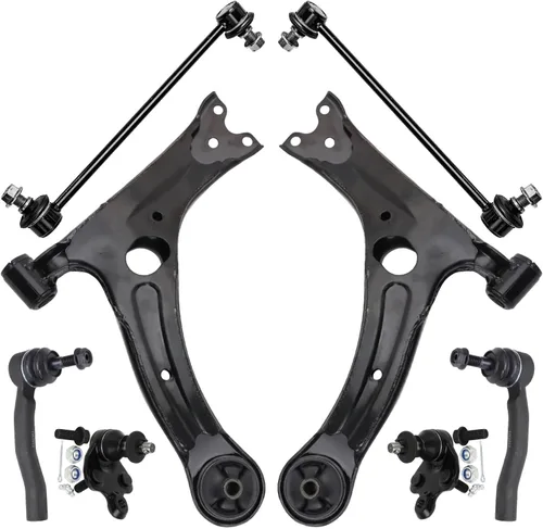 Miniatura 308 de Detroit Axle - Kit de brazos de control de extremo delantero de 8 piezas para Dodge Dakota 00-04, Durango 00-03, 4 brazos de control superior e