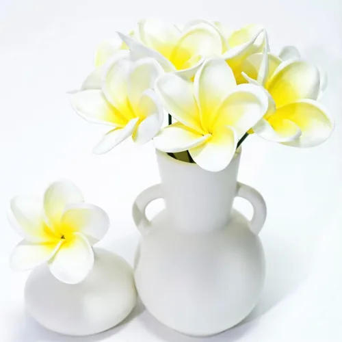 Miniatura 27 de Regalos de Cumpleaños para Mujeres 8pcs Flores Rosa Claro PU Tacto Real Flores Regalos para Mujeres para Navidad Flores Artificiales para Bricolaje