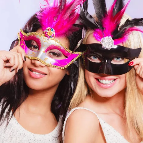 Miniatura 7 de Máscaras blancas para mascarada, 16 máscaras en blanco sin pintar en 8 estilos para Mardi Gras, Pascua, Halloween, cosplay, suministros de fiesta
