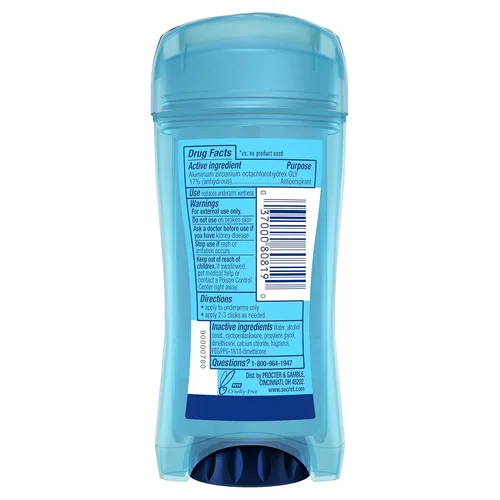 Miniatura 12 de Secret Desodorante antitranspirante para mujer, aroma protector en polvo, gel transparente, Outlast Xtend, 2.6 onzas (paquete de 6)