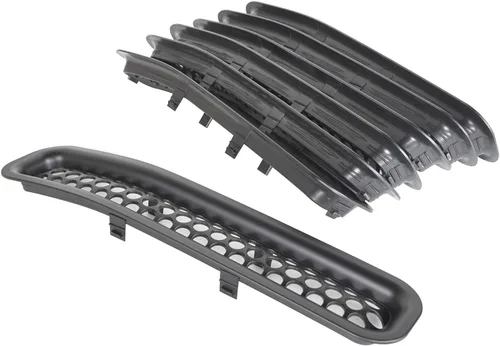 Miniatura 4 de Hooke Road Wrangler - Cubierta protectora de rejilla frontal con clip, color negro mate para Jeep Wrangler TJ & Unlimited 1997-2006 (paquete de 7)