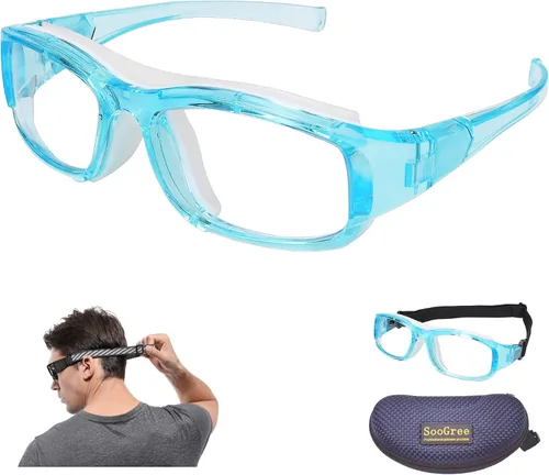 Miniatura 13 de SooGree Gafas Deportivas de Squash y Racquetball, Gafas de Baloncesto, Correa Ajustable, Resistente al Impacto