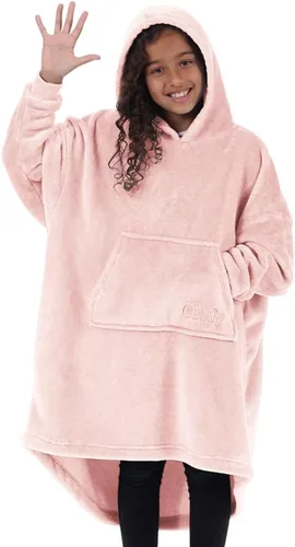 Miniatura 10 de THE COMFY Dream Jr para niños Manta portátil de forro polar de microfibra ligera con capucha y bolsillo Visto en Shark Tank Niños Sherbert