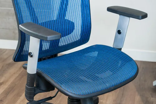 Miniatura 4 de Silla de oficina ergonómica ajustable negra de 53 pulgadas de alto, silla ergonómica de oficina en casa, silla ergonómica con reposacabezas, sillas