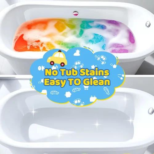Miniatura 7 de Bombas de baño para niños, regalos STEM para niños y niñas de 3 a 12 años, auto hecho a mano, paquete de 6 juguetes naturales orgánicos de burbujas