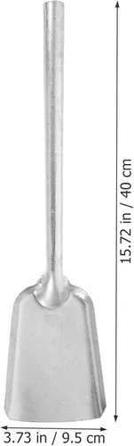 Miniatura 2 de Kichvoe Pala de mano de carbón, estufa de fuego de hierro, pala de cenizas, paleta de chimenea, parrilla de carbón, rastrillo de cenizas, estufa