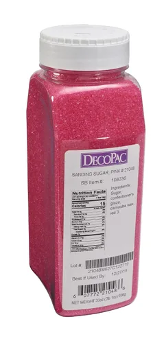 Miniatura 2 de DecoPac Azucar para Espolvorear Azúcar comestible rosa en polvo 935 g Azucar para espolvorear comestible en recipiente de mano Hecho en EE.