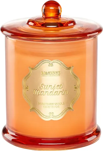 Miniatura 17 de M&SENSE Velas de rosas aromáticas para el hogar, velas de soja orgánicas, no tóxicas, sin hollín, vela en tarro grande de 12.7 onzas, 75 horas