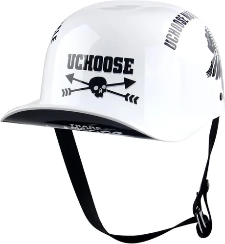 Miniatura 8 de Baseball Motorcycle Helmet - DOT Approved Open Face Helmet for Men Women Baseball Cap Helmet for Bike, Cruiser, Chopper, Moped, Scooter