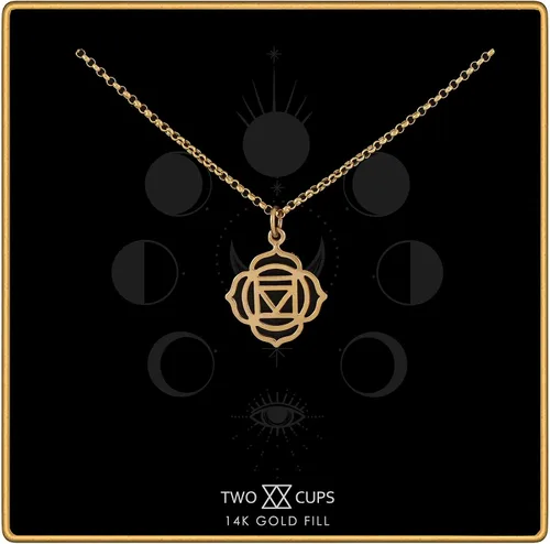 Miniatura 2 de Two Cups Collar de chakra raíz Joyería curativa Longitud de la cadena ajustable.