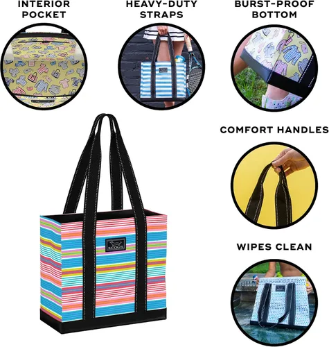 Miniatura 2 de SCOUT Mini Deano - Bolso utilitario pequeño, ligero, abierto para mujer, con bolsillo interior con cremallera, trabajo, viajes, playa