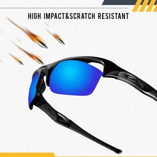 Miniatura 5 de SEEABLE Lentes de repuesto de espejo polarizado prémium y pieza de nariz para gafas de sol Oakley Pit Bull OO9127