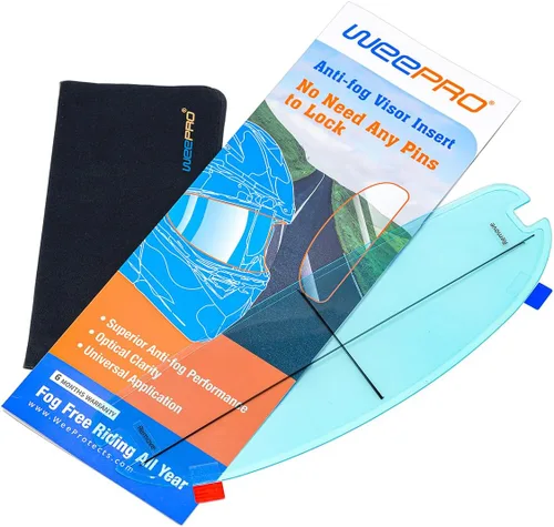 Miniatura 12 de Visera de casco de motocicleta con película antivaho – Inserto antivaho para protector facial del casco, visera transparente resistente a la niebla