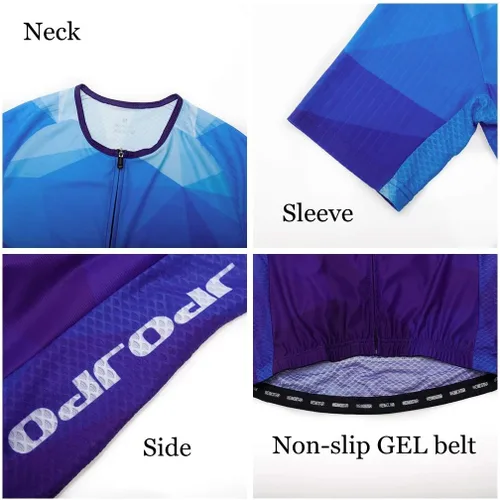 Miniatura 3 de JPOJPO Cycling Jersey Men, Men's Racing Bike Shirt Biking Tops S-XXXL