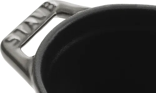 Miniatura 3 de staub La Cocotte Oval 40500-116 Mini Pico Cocotte Ovalada Gris 40500-116 Olla esmaltada fundida a dos manos