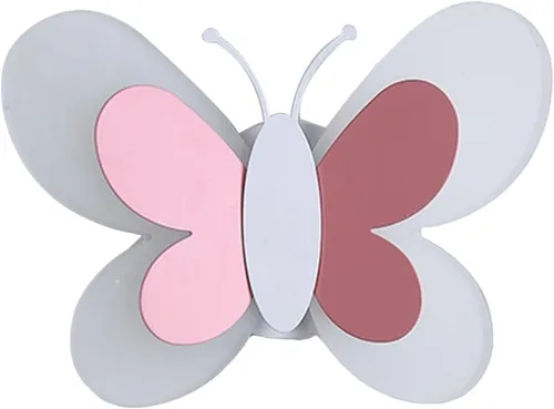Miniatura 7 de Angoily Lámpara de pared de mariposa LED rosa aplique de pared LED luces de noche noche de mariposa interior para lámpara decorativa