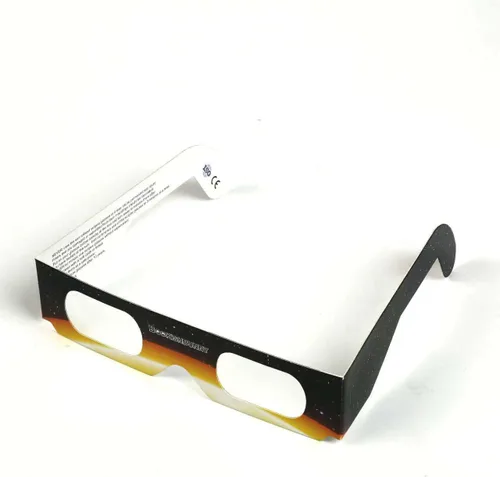 Miniatura 3 de Bookishbunny 5 pares de gafas de papel de los espectadores del eclipse solar que ven el sol ISO certificaron 5pk, Varios