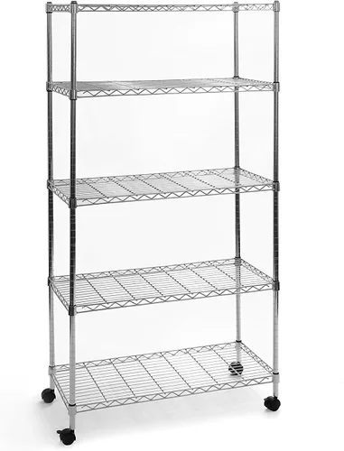 Miniatura 7 de Seville Classics Estantería de Alambre de Acero Sólido Unidad de Almacenamiento Estantes Ajustables Rack Organizador, para Hogar, Cocina, Oficina
