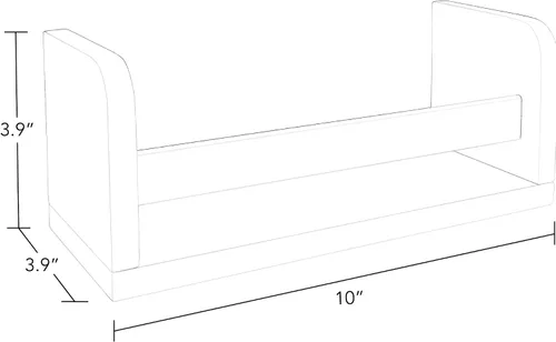 Miniatura 2 de RiverRidge Estantes flotantes pequeños de 10 pulgadas para montaje en pared (3) – Decoración versátil para guardería, sala de juegos, sala de estar