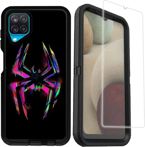Miniatura 9 de Funda compatible con Samsung Galaxy A12 – Camo resistente a prueba de golpes con protector de lente de cámara [protección de grado militar]