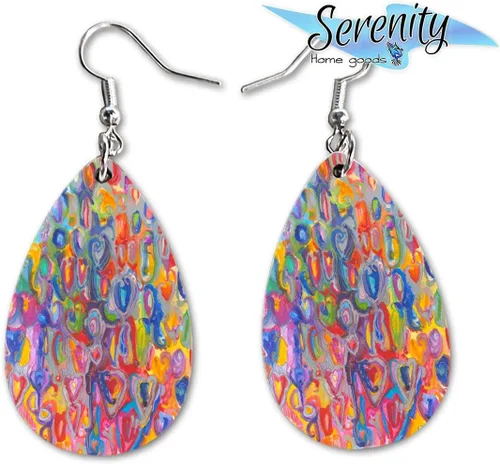 Miniatura 34 de Maureen Claffy Artist Collection Compassion Teardrop Dangle Earrings Set Cute Girls Womens Jewelry Earings Holiday Gifts Summer Decorations