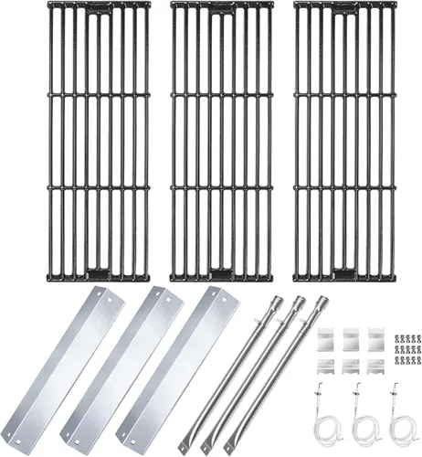 Miniatura 13 de Hisencn Piezas de repuesto para parrilla Chargriller 5050, 3001, 5650, 3008, 3030, 4000, King Griller 5252, tubo de quemador de acero inoxidable