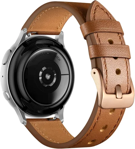 Miniatura 19 de Correa de cuero GEAK compatible con Samsung Galaxy Watch 7 de 40 mm, 44 mm, Galaxy Watch 6 5 4 de 40 mm, 44 mm, Galaxy Watch 6 Classic de 47 mm, 43
