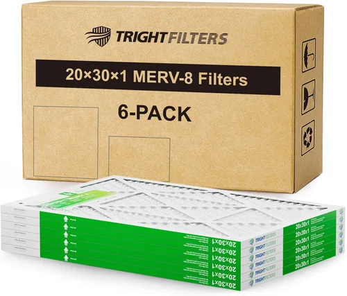 Miniatura 23 de TRIGHTFILTERS 12x12x1 Filtro de aire paquete de 6 unidades, duraderos filtros plisados MERV 8 para hogar HVAC CA y horno, filtro de aire compacto
