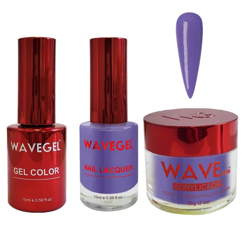Miniatura 2 de WAVEGEL - Juego de gel de remojo, laca de uñas y polvo acrílico y polvo de inmersión a juego - Colección Queen - #015 Noble Men