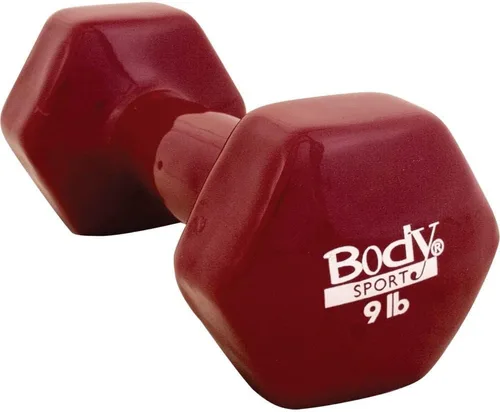 Miniatura 2 de Body Sport Mancuerna recubierta de vinilo para mano, mancuerna de ejercicio y fitness para entrenamiento de equipo de gimnasio en casa