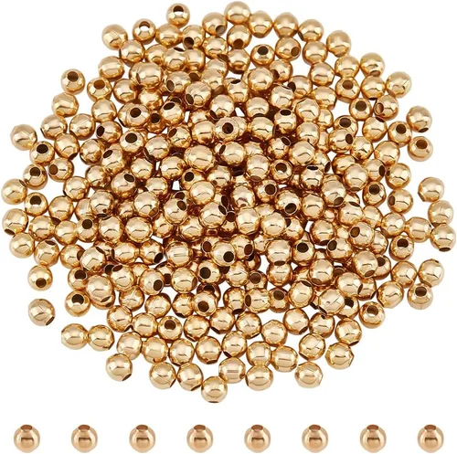 Miniatura 18 de NBEADS 100 cuentas espaciadoras de metal redondas lisas de acero inoxidable 304 de 0.315 pulgadas, cuentas sueltas para hacer joyas de bricolaje 100