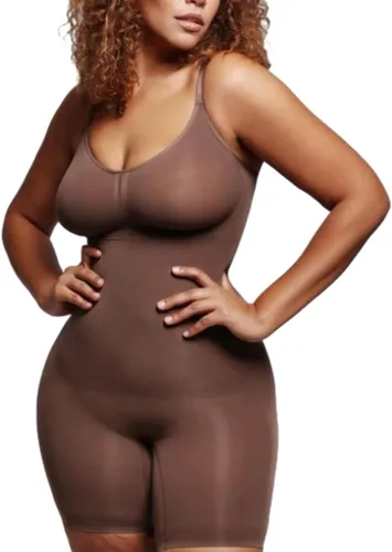 Miniatura 2 de materasu Faja moldeadora ajustable sin costuras para mujer, control de abdomen, busto completo, moldeador de cuerpo, levantador de glúteos, muslo