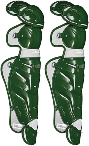 Miniatura 31 de All-Star Adult System 7 - Protector de piernas, recortado gris, corto de 15.5 pulgadas de longitud