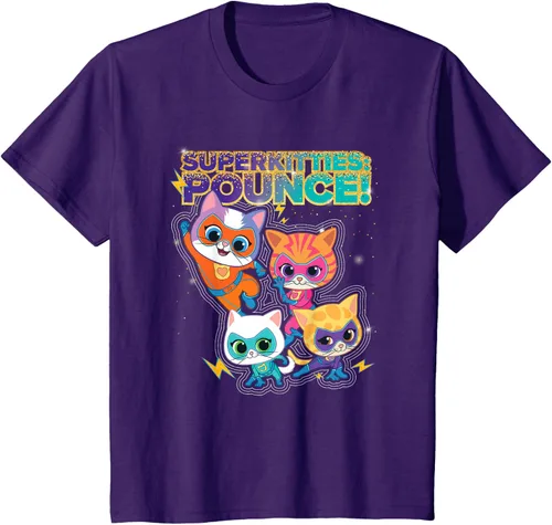 Miniatura 23 de Disney Junior SuperKitties Pounce! Camiseta de equipo completo, talla S