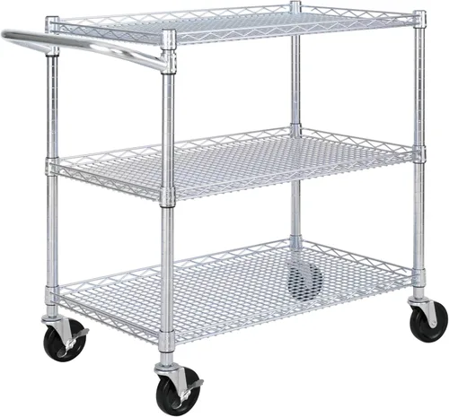 Seville Classics carrito utilitario multifunción industrial, clasificado por NSF Acero