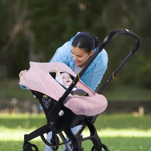 Miniatura 8 de Fundas de asiento de coche para bebé, funda de asiento de automóvil de verano para bebé con ventana de malla transpirable ajustable y bolsillo