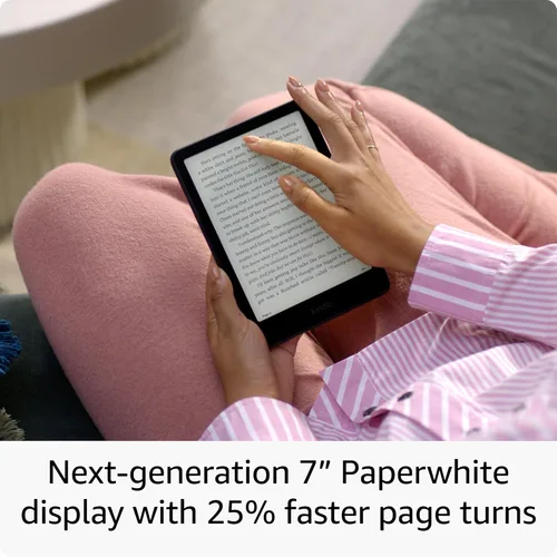 Miniatura 3 de Paquete Amazon Kindle Paperwhite: Incluye Amazon Kindle Paperwhite Signature Edition 32 GB Negro, Funda de tela color negro y estación de carga