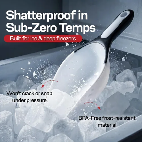 Miniatura 4 de Rockland Guard Cuchara grande para productos secos – Cuchara de hielo para máquina de hielo harina y café – Apto para lavavajillas, 1 taza medidora
