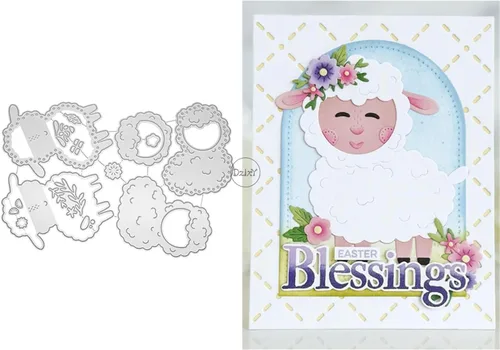 Miniatura 8 de DzIxY Lindas matrices de corte de metal de mariposa de insectos para hacer tarjetas, juegos de troqueles de papel para grabar, álbum, plantillas