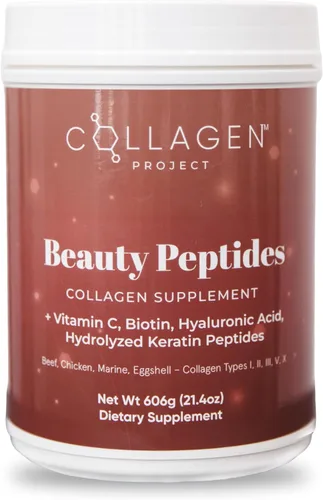 Suplemento de colágeno en polvo para hombres y mujeres | Fórmula de belleza multicolágeno 6 en 1 de primera calidad | Vitamina C, ácido hialurónico,