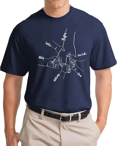 Miniatura 2 de Camisa personalizada para abuelo, papá, nietos con nombre, regalos personalizados para papá y papá, regalos para el día del padre, abuelo.