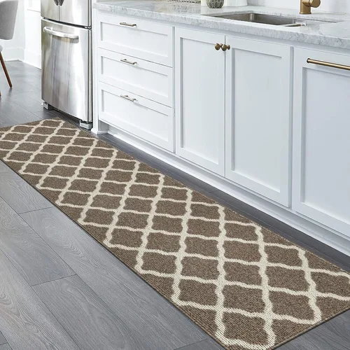 Miniatura 9 de SHACOS Alfombra de pasillo lavable de 2 x 8 pies, con parte trasera de goma antideslizante, resistente a las manchas, alfombra de cocina
