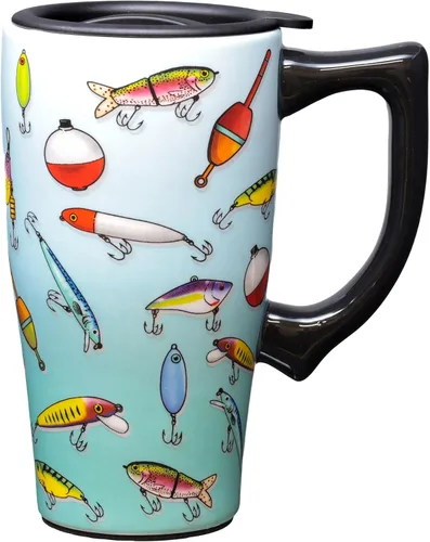 Miniatura 11 de Spoontiques - Tazas de viaje de cerámica - Taza Kokopelli - Bebidas frías o calientes - Regalo para los amantes del café