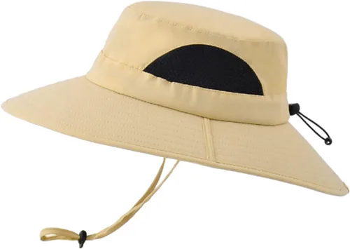 Miniatura 8 de Surblue Sombrero de sol para mujeres/hombres, sombrero de pesca con protección UV UPF 50+ sombrero de pescador de ala ancha Caqui