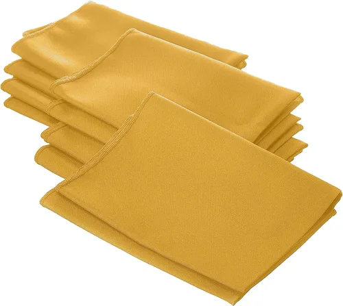 Miniatura 51 de LA Linen Paquete de 10 servilletas de popelina de poli, servilletas de tela suave, servilletas lavables y reutilizables, servilletas de mesa