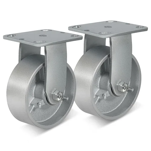 Miniatura 37 de Ruedas giratorias de 4 x 2 pulgadas, ruedas industriales resistentes, ruedas giratorias con rodamiento de rodillos - Ruedas de hierro fundido
